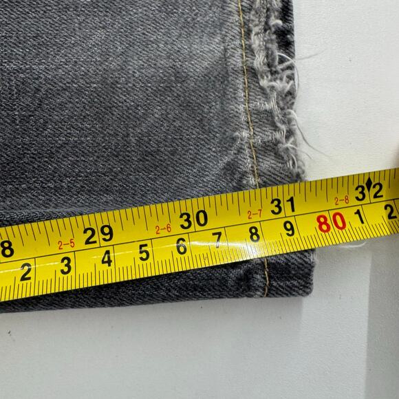 Y2K 100% Cotton Lacoste Jeans Regular Fit Straight Leg Black Gray W32 - L31 - Picture 7 of 13